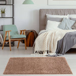Myshaggy Solid Beige Rug - Bargainia.com - 