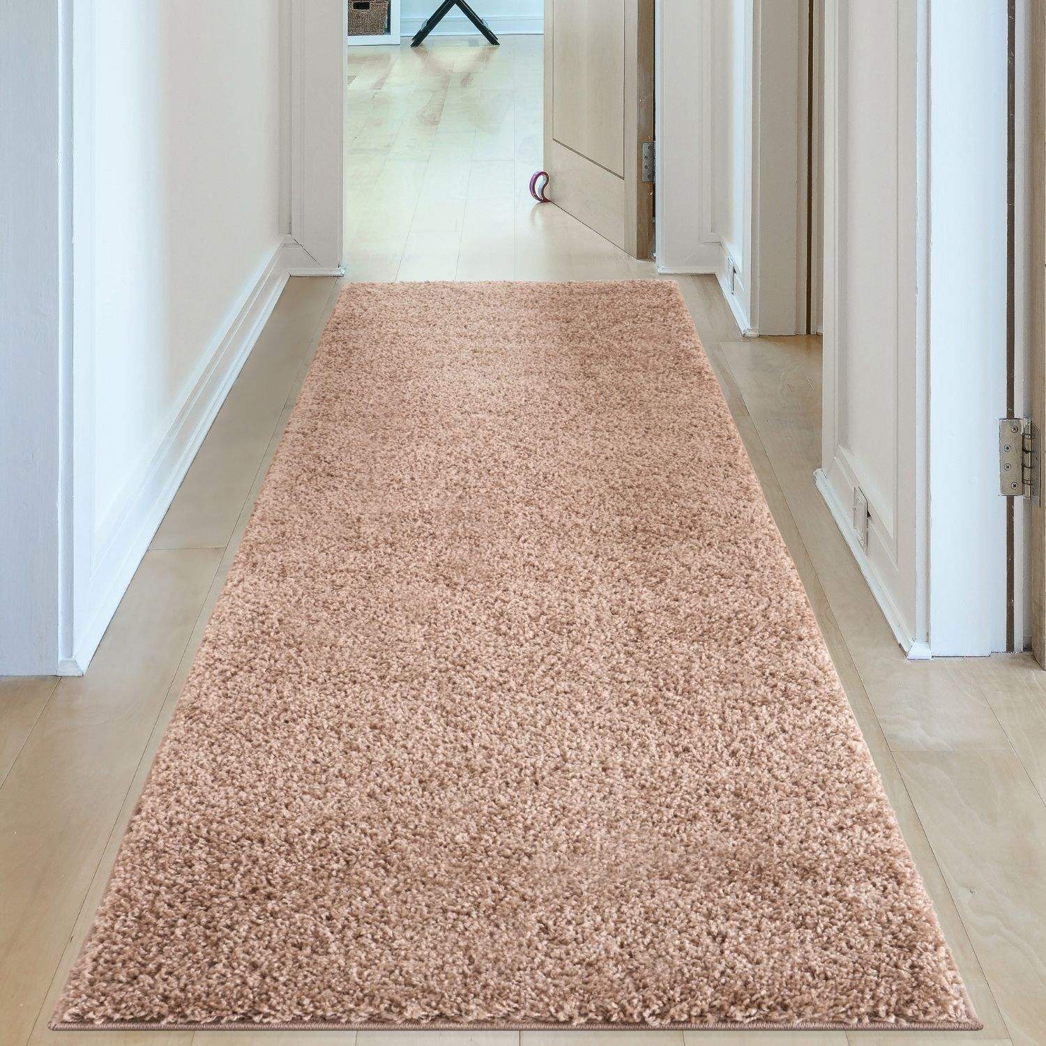 Myshaggy Solid Beige Rug - Bargainia.com - 