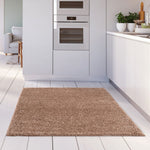 Myshaggy Solid Beige Rug - Bargainia.com - 