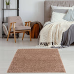 Myshaggy Solid Beige Rug - Bargainia.com - 