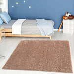 Myshaggy Solid Beige Rug - Bargainia.com - 
