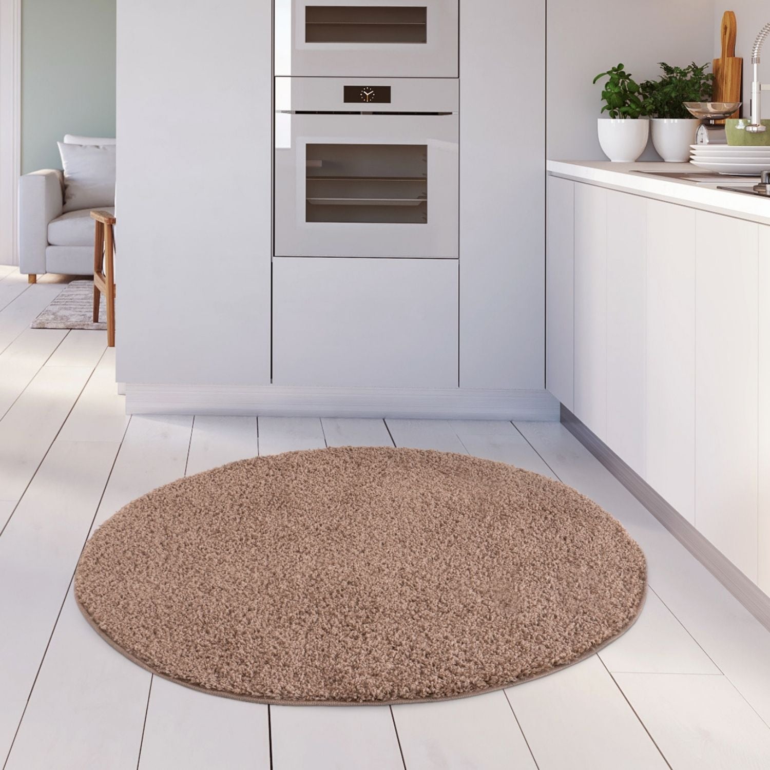 Myshaggy Solid Beige Rug - Bargainia.com - 5060912230341 - 2741