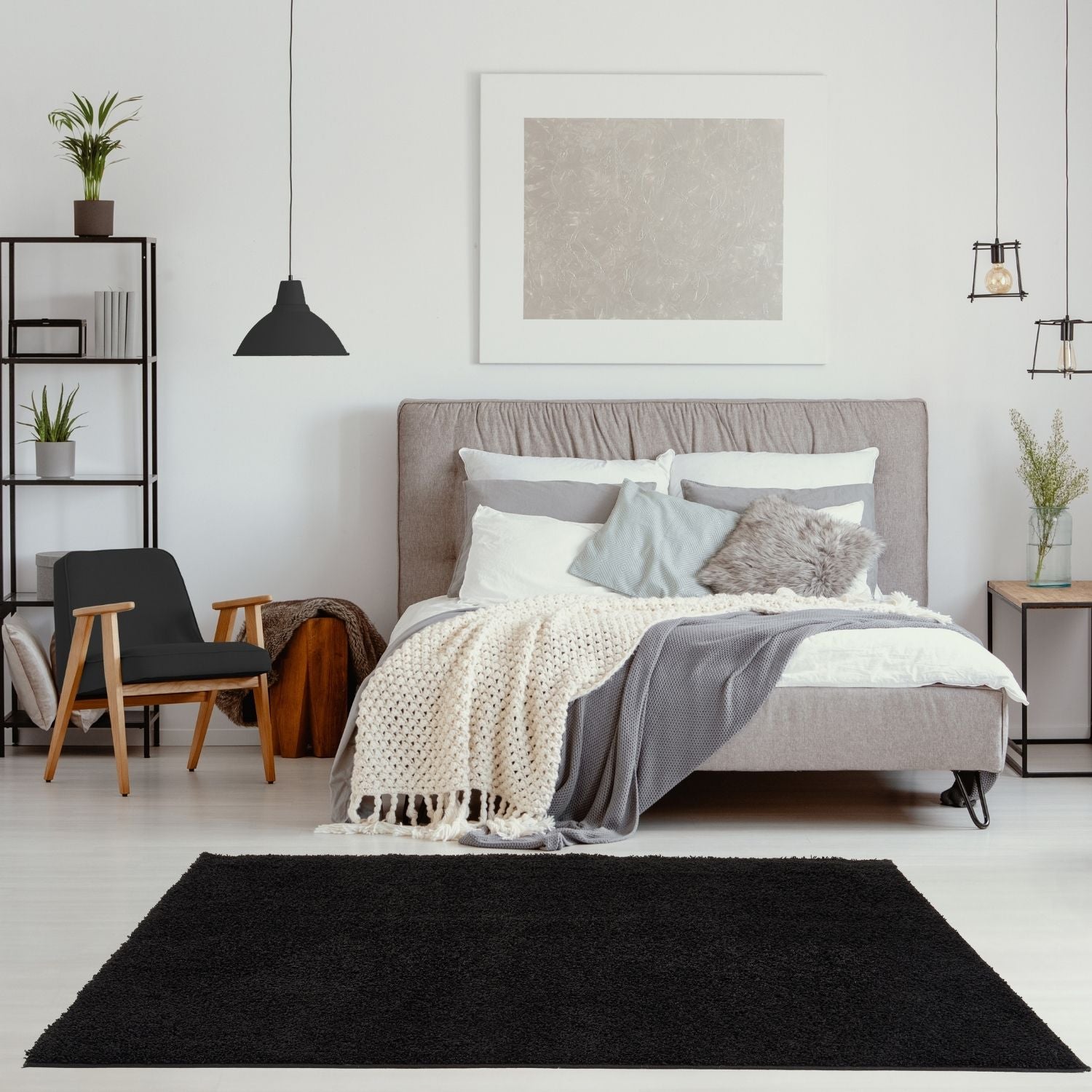 Myshaggy Solid Black Rug - Bargainia.com - 5060912231201 - 2827