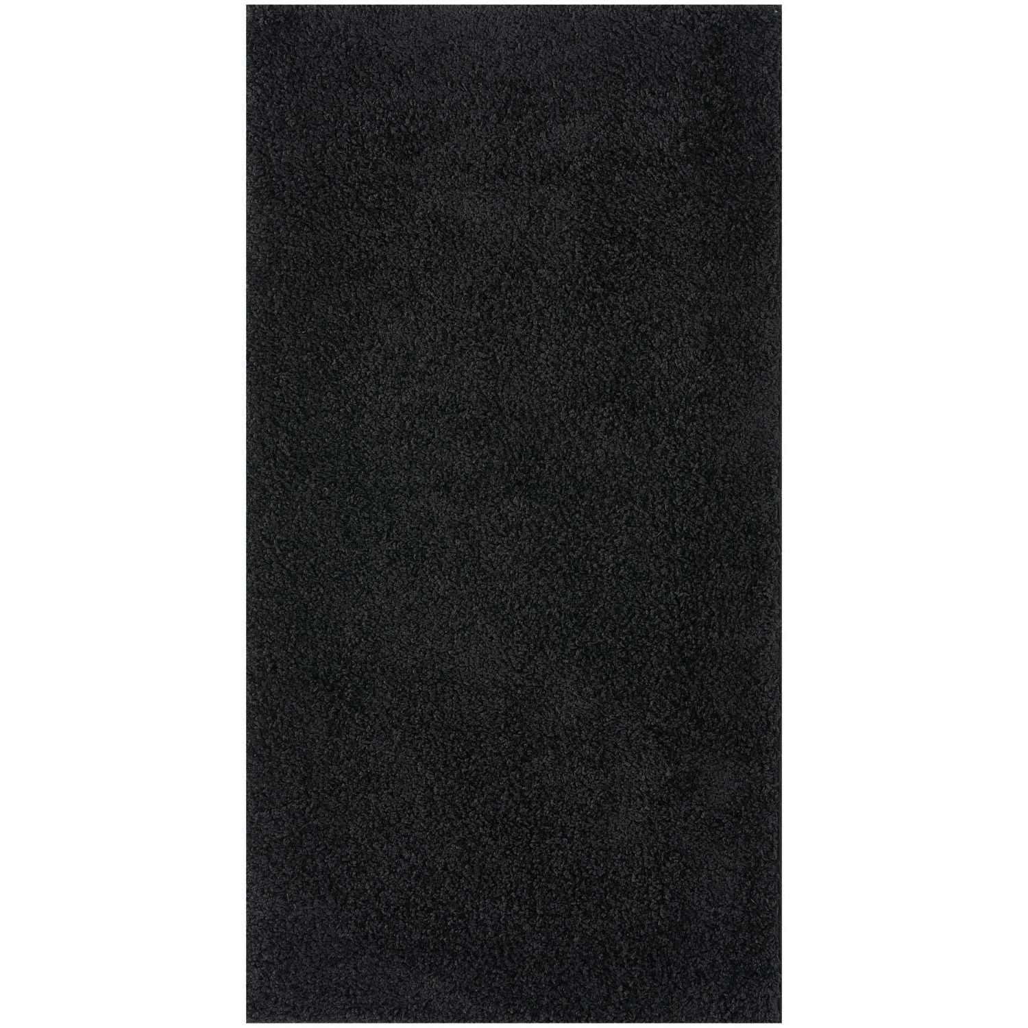 Myshaggy Solid Black Rug - Bargainia.com - 
