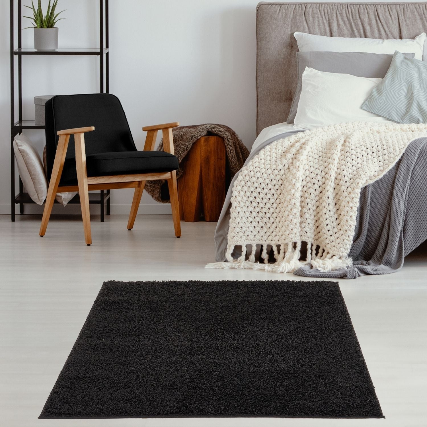 Myshaggy Solid Black Rug - Bargainia.com - 5060912231232 - 2830