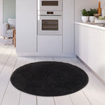 Myshaggy Solid Black Rug - Bargainia.com - 