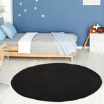 Myshaggy Solid Black Rug - Bargainia.com - 