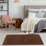 Myshaggy Solid Brown Rug - Bargainia.com - 