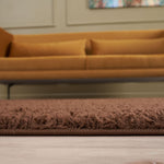 Myshaggy Solid Brown Rug - Bargainia.com - 