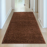 Myshaggy Solid Brown Rug - Bargainia.com - 