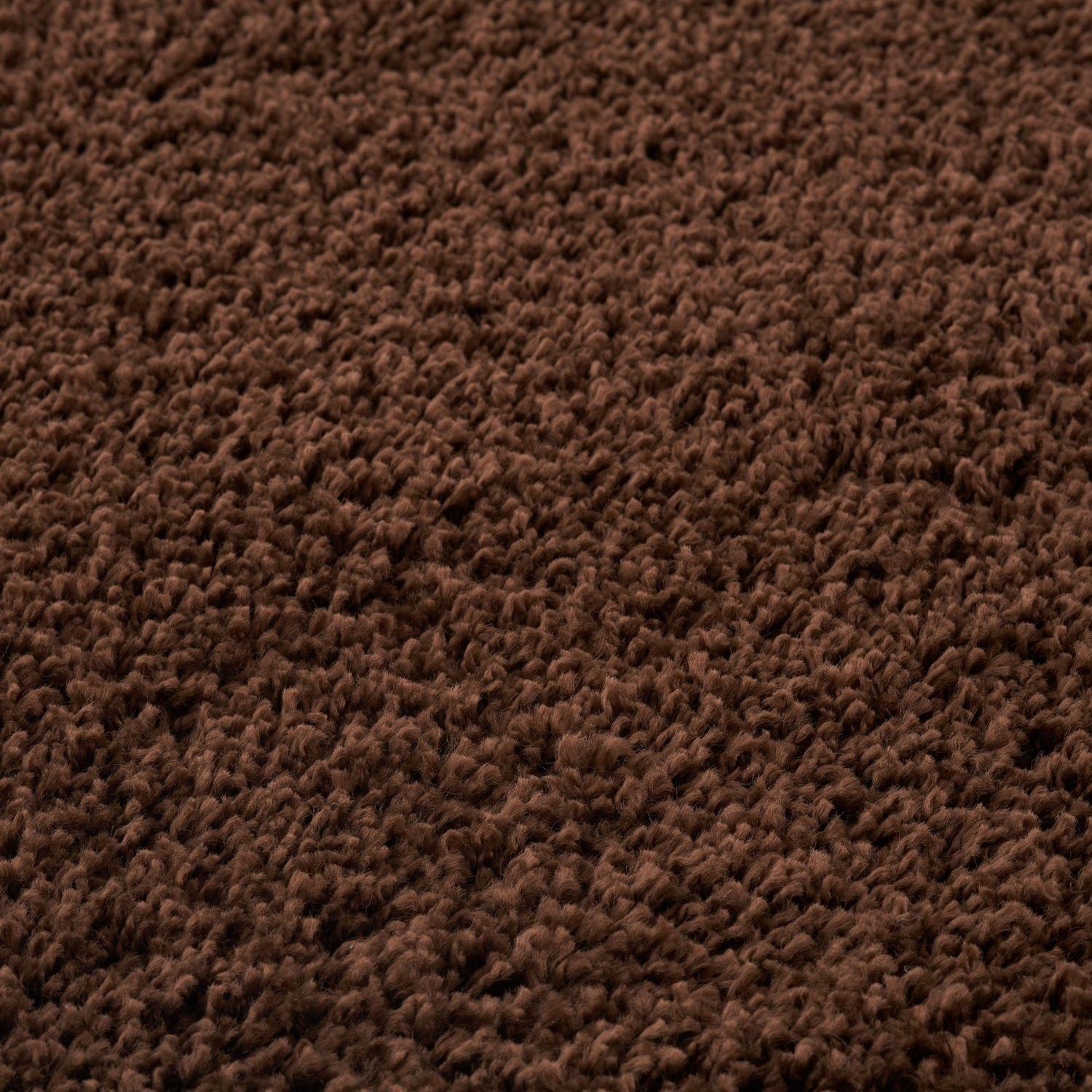Myshaggy Solid Brown Rug - Bargainia.com - 