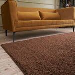 Myshaggy Solid Brown Rug - Bargainia.com - 