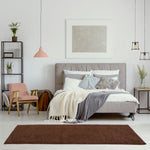 Myshaggy Solid Brown Rug - Bargainia.com - 