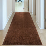 Myshaggy Solid Brown Rug - Bargainia.com - 