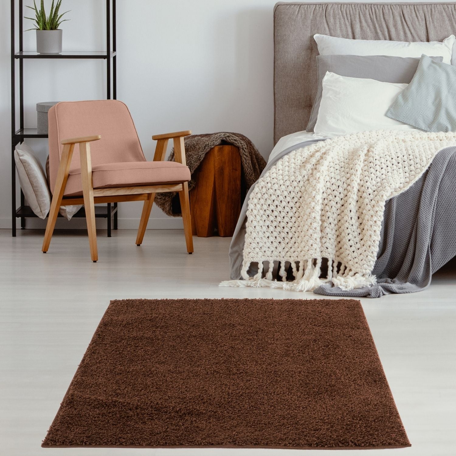 Myshaggy Solid Brown Rug - Bargainia.com - 5060912230730 - 2780