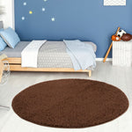 Myshaggy Solid Brown Rug - Bargainia.com - 