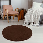 Myshaggy Solid Brown Rug - Bargainia.com - 