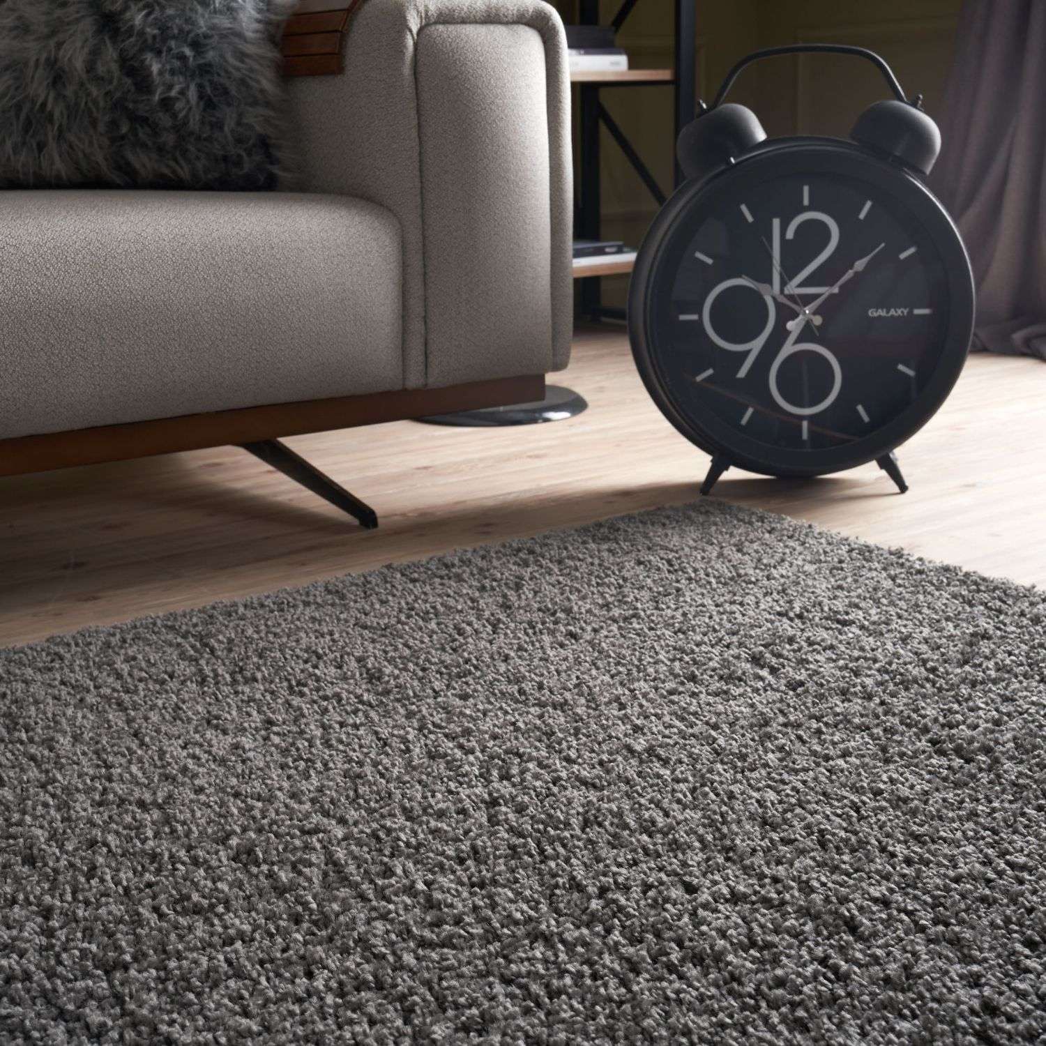 Myshaggy Solid Dark Grey Rug - Bargainia.com - 5060912230600 - 2767