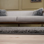 Myshaggy Solid Dark Grey Rug - Bargainia.com - 