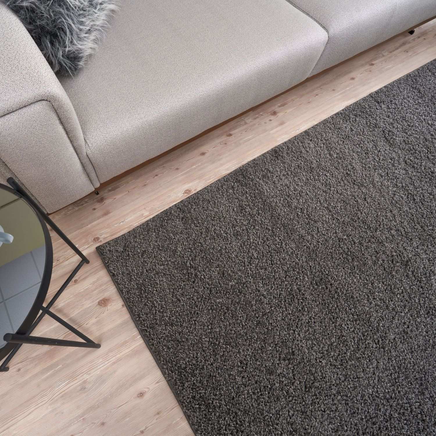 Myshaggy Solid Dark Grey Rug - Bargainia.com - 5060912230600 - 2767