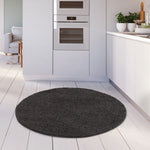 Myshaggy Solid Dark Grey Rug - Bargainia.com - 