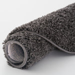 Myshaggy Solid Dark Grey Rug - Bargainia.com - 