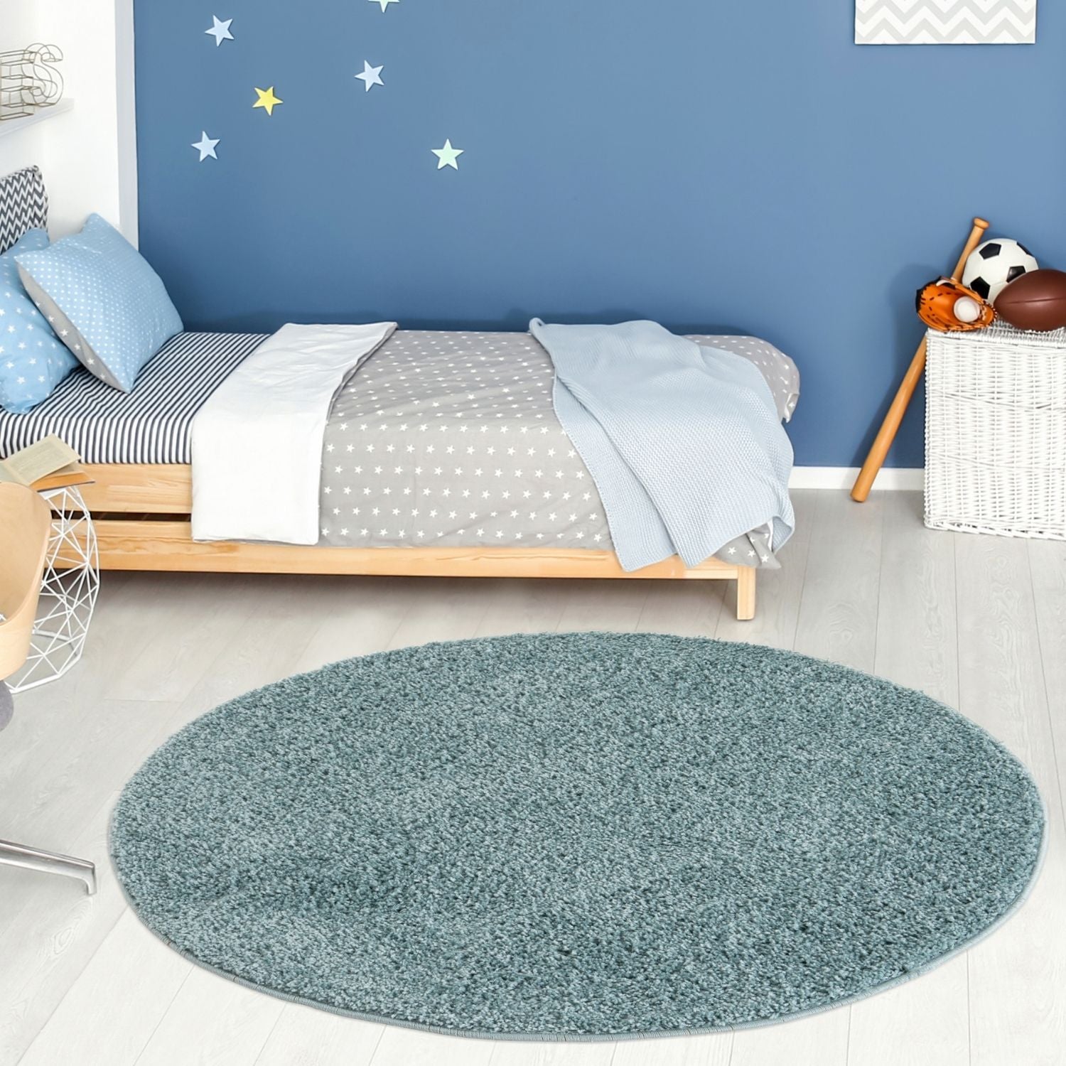 Myshaggy Solid Duck Egg Blue Rug - Bargainia.com - 5060912230945 - 2801
