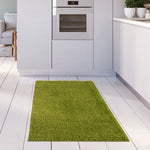 Myshaggy Solid Green Rug - Bargainia.com - 