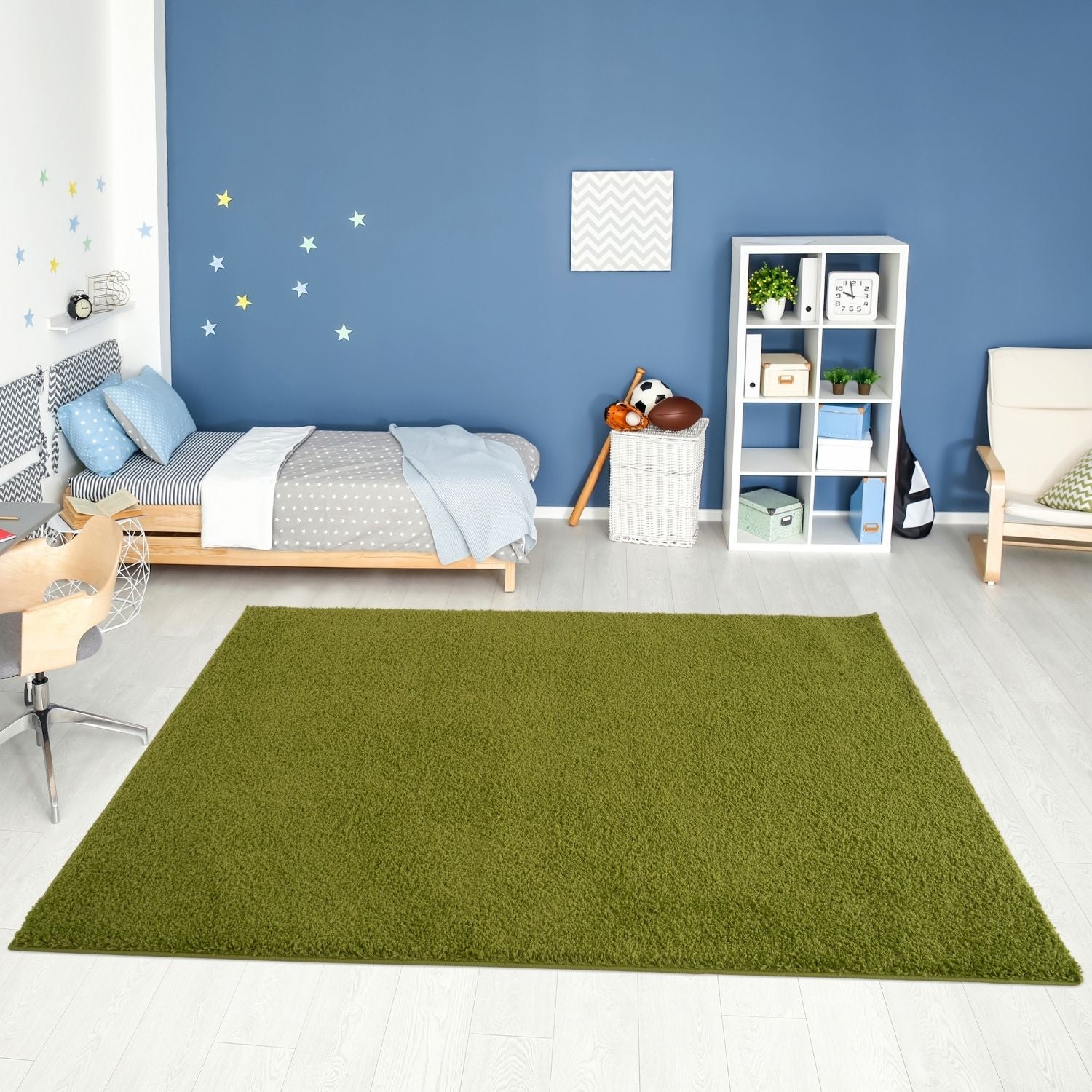 Myshaggy Solid Green Rug - Bargainia.com - 5060912231300 - 2837