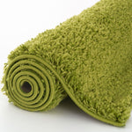 Myshaggy Solid Green Rug - Bargainia.com - 