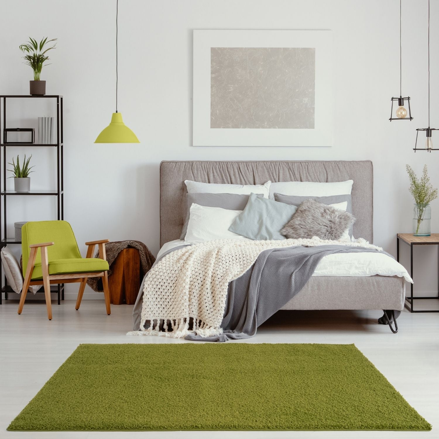Myshaggy Solid Green Rug - Bargainia.com - 5060912231300 - 2837