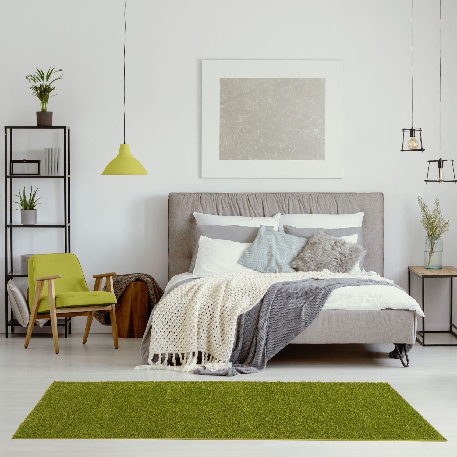 Myshaggy Solid Green Rug - Bargainia.com - 5060912231324 - 2839