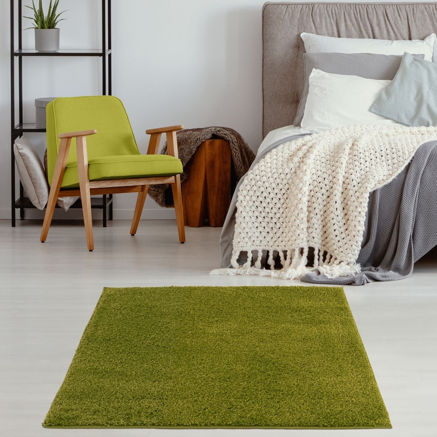 Myshaggy Solid Green Rug - Bargainia.com - 5060912231331 - 2840