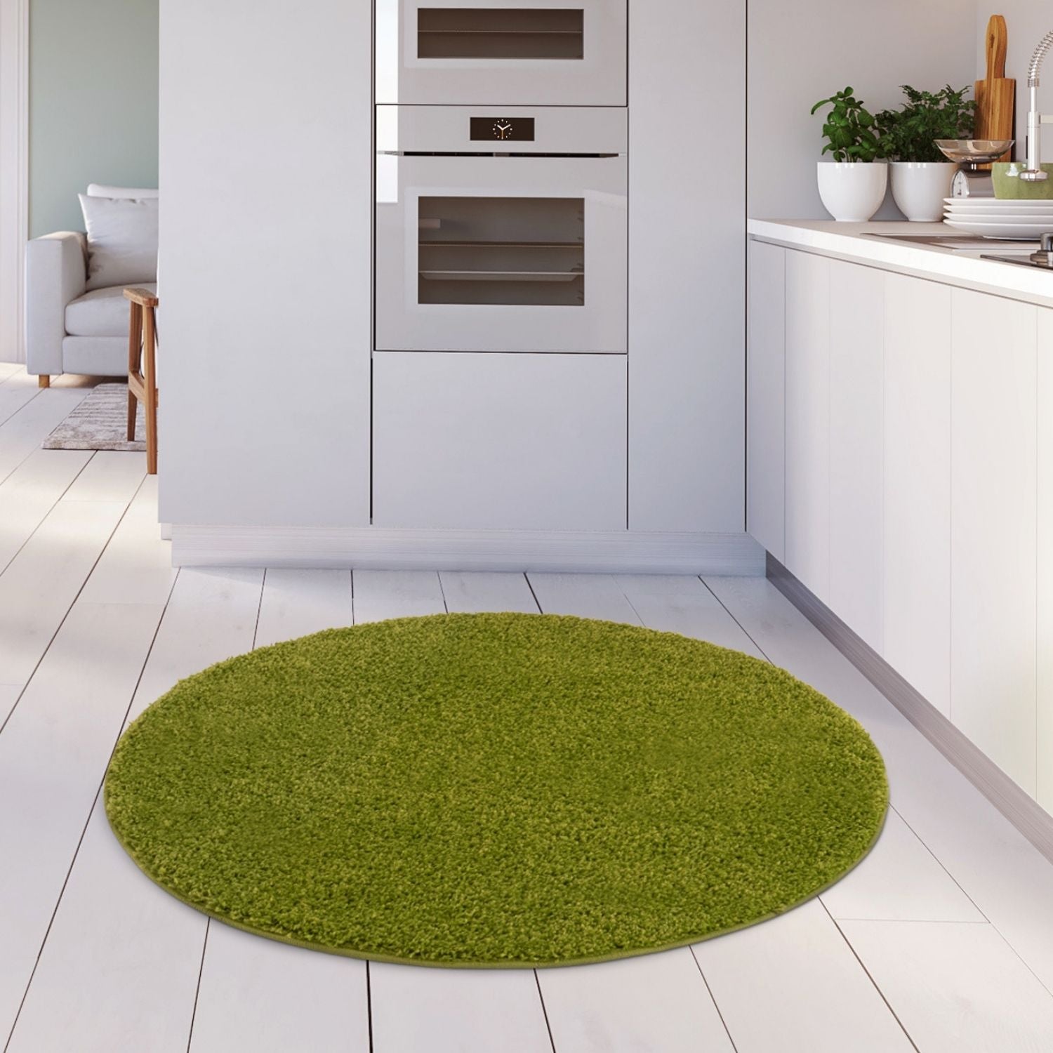 Myshaggy Solid Green Rug - Bargainia.com - 5060912231348 - 2841