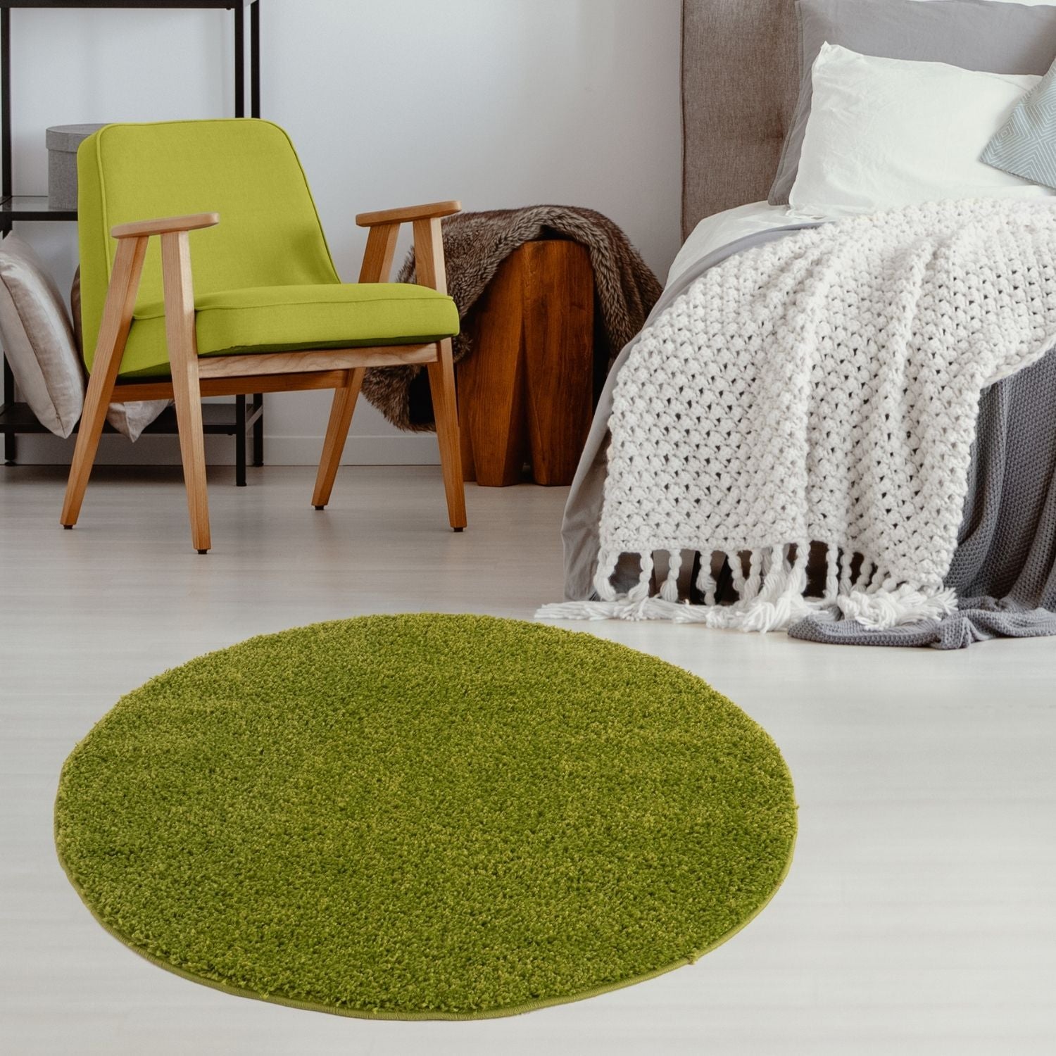 Myshaggy Solid Green Rug - Bargainia.com - 5060912231348 - 2841