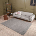 Myshaggy Solid Grey Rug - Bargainia.com - 