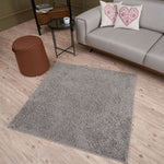 Myshaggy Solid Grey Rug - Bargainia.com - 
