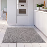 Myshaggy Solid Grey Rug - Bargainia.com - 