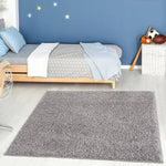 Myshaggy Solid Grey Rug - Bargainia.com - 