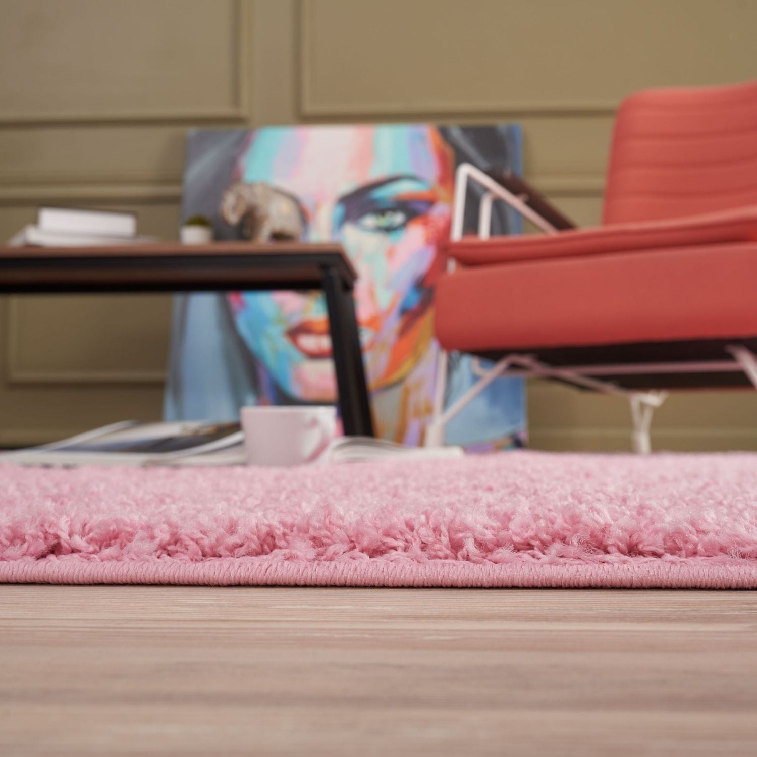 Myshaggy Solid Pink Rug - Bargainia.com - 5060912230808 - 2787