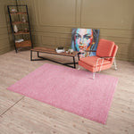 Myshaggy Solid Pink Rug - Bargainia.com - 