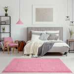 Myshaggy Solid Pink Rug - Bargainia.com - 