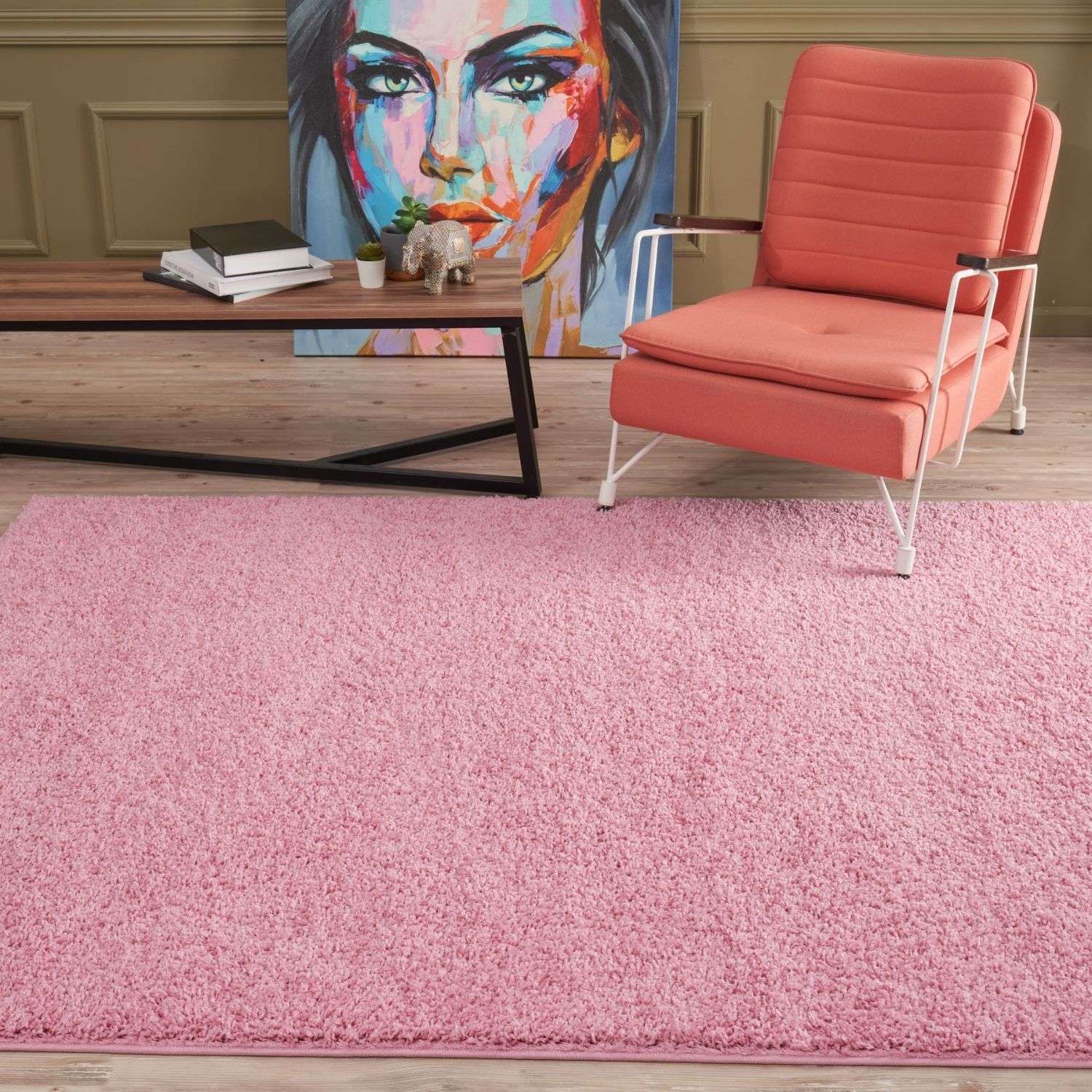 Myshaggy Solid Pink Rug - Bargainia.com - 5060912230808 - 2787