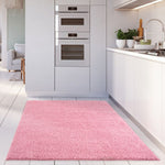 Myshaggy Solid Pink Rug - Bargainia.com - 