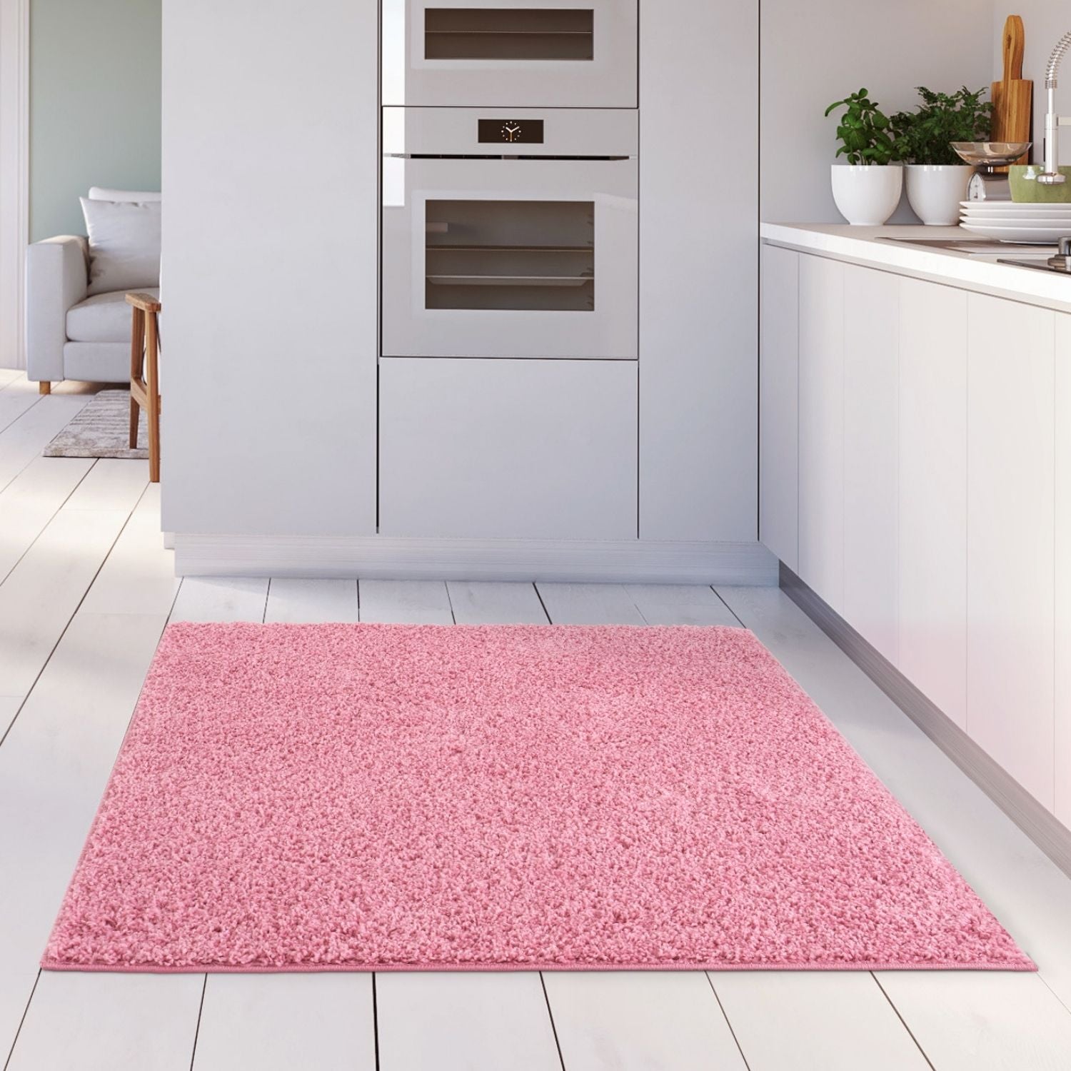 Myshaggy Solid Pink Rug - Bargainia.com - 5060912230839 - 2790