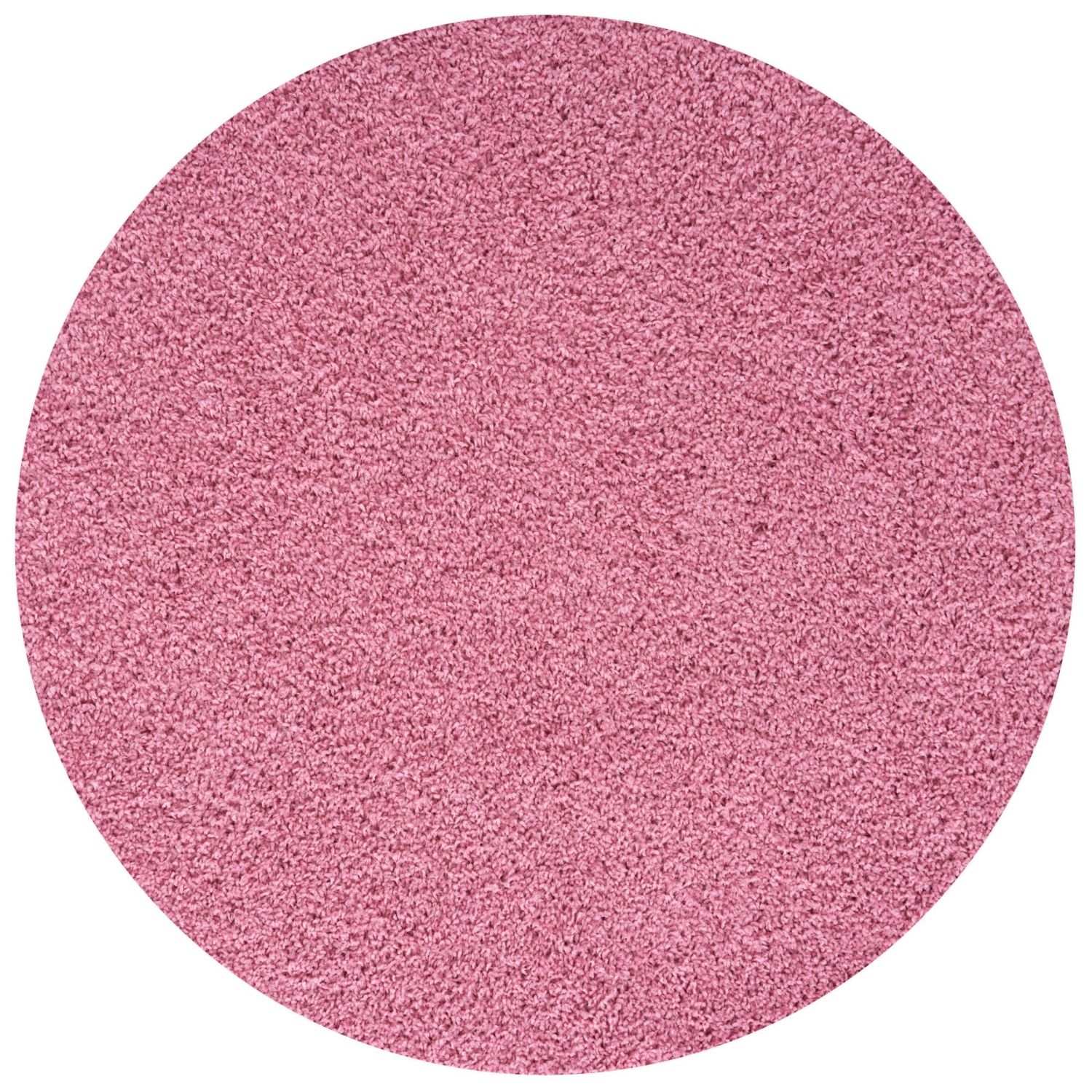 Myshaggy Solid Pink Rug - Bargainia.com - 