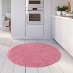 Myshaggy Solid Pink Rug - Bargainia.com - 