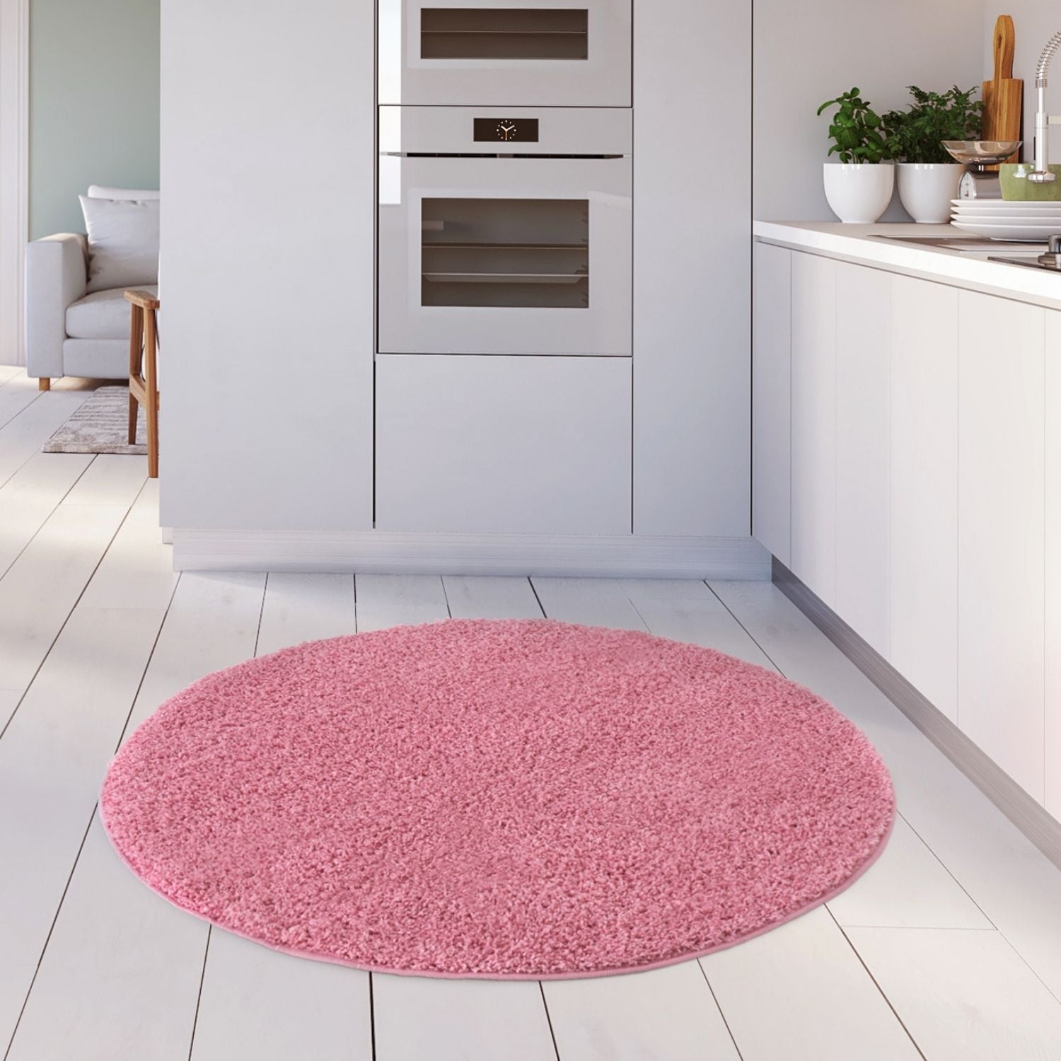 Myshaggy Solid Pink Rug - Bargainia.com - 5060912230846 - 2791
