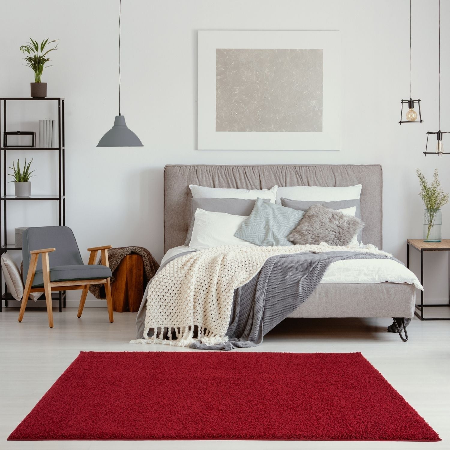 Myshaggy Solid Red Rug - Bargainia.com - 5060912231102 - 2817