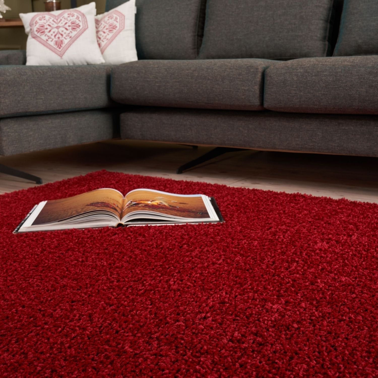 Myshaggy Solid Red Rug - Bargainia.com - 5060912231102 - 2817